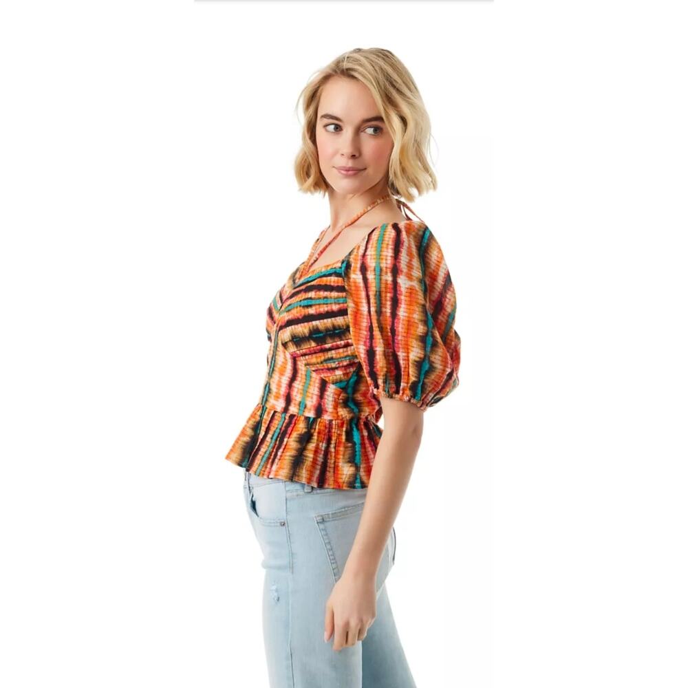 NwT Jessica Simpson 100% Cotton Tie Dye Blouse XL - Picture 3 of 10